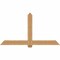 Ekena Millwork Eugene Smooth Timber Gable Bracket, Western Red Cedar, 72"W x 39"H x 1 1/2"D x 5 1/2"F, 13/12 Pitch GBW072X39X0206EUG00SWR - alternate 1